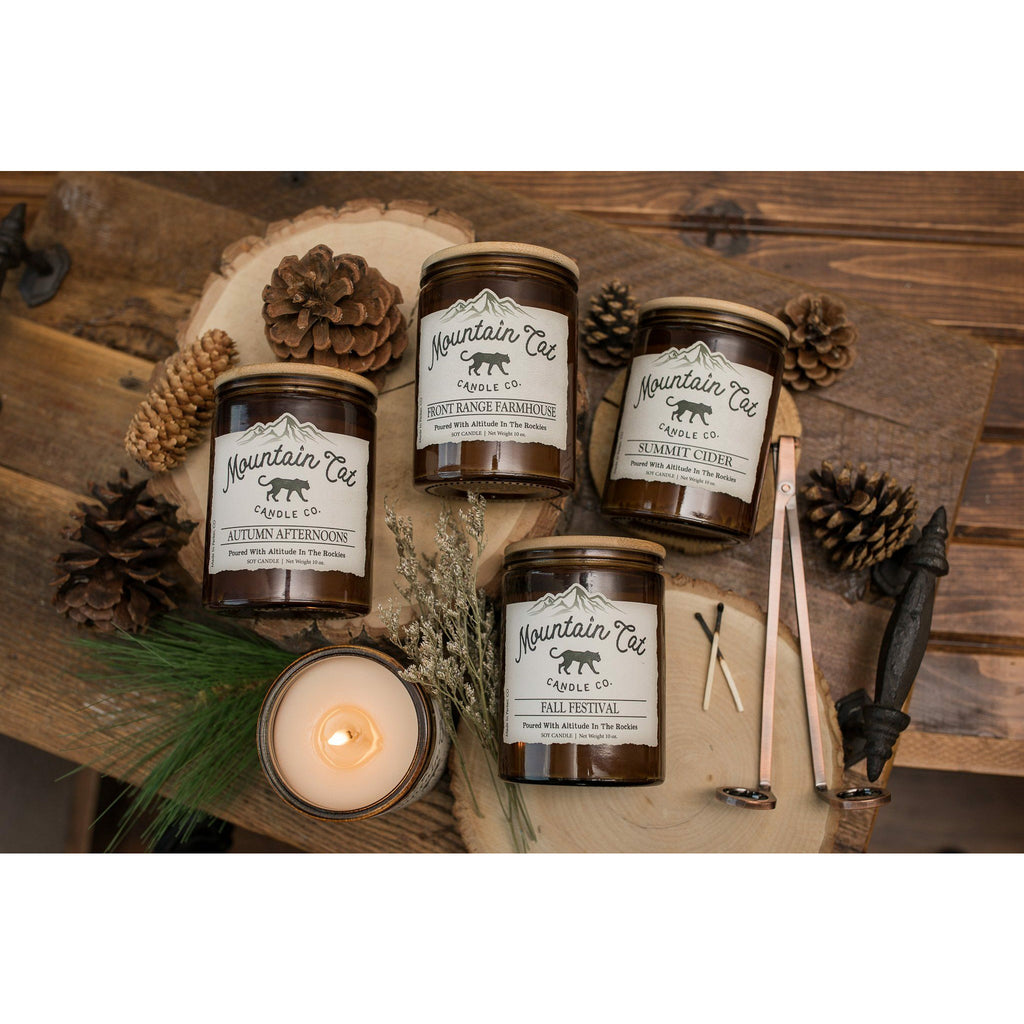 Rustic Cabin Collection - Amber Jar Candles Mountain Cat Candle Co. 