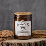 Cabin Cookies - Rustic Cabin Collection Candles Mountain Cat Candle Co Amber Jar with Bamboo Lid 