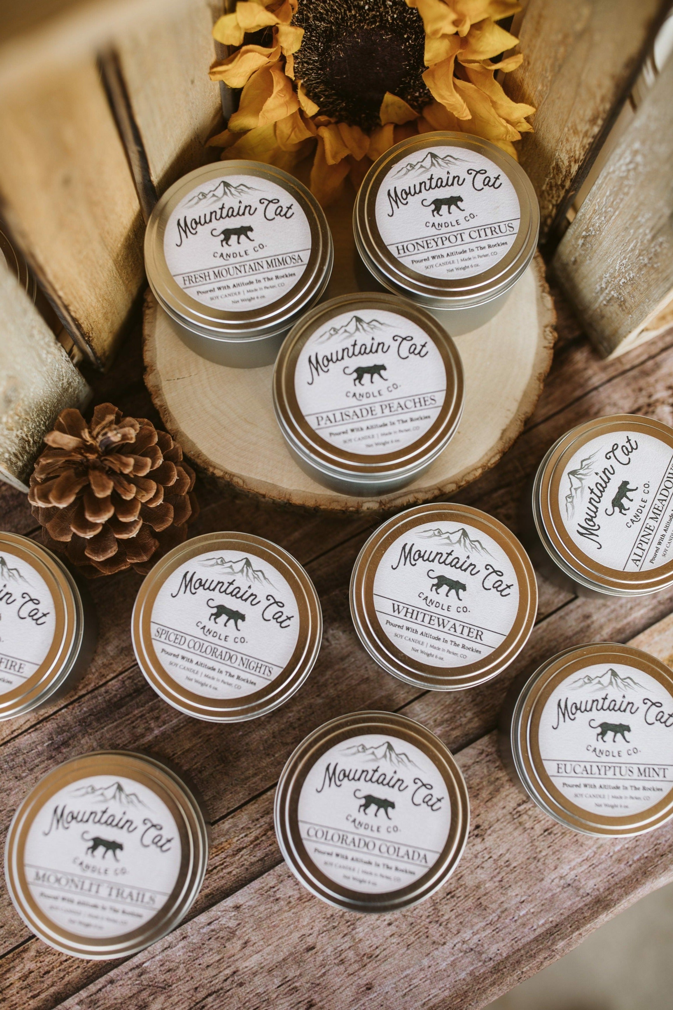 Rugged Traveler Tin Candles Mountain Cat Candle Co. 