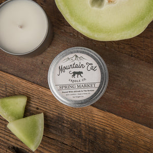 Spring Market - Rustic Cabin Collection Candles Mountain Cat Candle Co Rugged Metal Tin 
