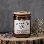 Western Wildflower - Rustic Cabin Collection Candles Mountain Cat Candle Co Amber Jar with Bamboo Lid 