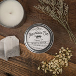 White River - Rustic Cabin Collection Mountain Cat Candle Co. Rugged Metal Tin 